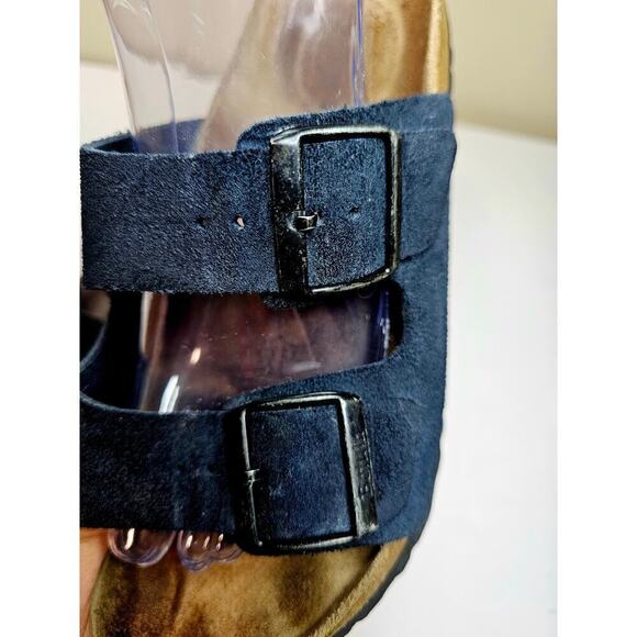 Birkenstock Arizona‎ Betula Sz40. L9 M7. Dark Navy. Germany Made. Suede. Hippie - Picture 10 of 14
